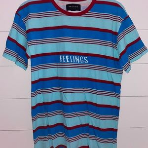 💥cute PacSun blue and red striped tshirt💥